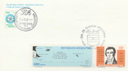 Argentina / Islas Malvinas / Falkland Islands / Antartica - Dia De Circulacion / Dia De Emision  Argentina 1982,postcard - Briefe U. Dokumente