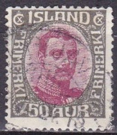 IS015E – ISLANDE – ICELAND – 1920 – KING CHRISTIAN X – MI # 95 USED 10 € - Used Stamps