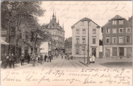 Hagen , Marktplatz (Bahnpost Stempel: Hagen-Dortmund 1903 , Nach Norwegen) - Hagen