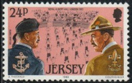 Jersey 1982 Yv. N°284 - Scoutisme - 24p W. Smith Et Baden-Powell Au Royal Albert Hall - Neuf ** - Jersey