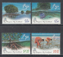 2013 Fiji Mangrove Protection Environment Marine Life Complete Set Of 4 MNH - Fiji (1970-...)