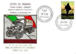 ITALIA ITALY - 1968 TRIESTE 50° Raid Automobilistico Autoveicoli Storici Tappa Udine-Trieste Su Busta Speciale - 11266 - Automobile