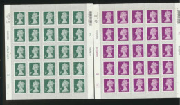 Great Britain  2 Bar-Coded Sheets MNH XX  2019 - Unused Stamps