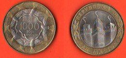 SAN MARINO - 2001 - 1000 Lire - FDC - San Marino