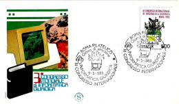 ITALIA ITALY - 1983 ROMA III Congresso Internazionale INFORMATICA GIURIDICA Su Busta Fdc Filagrano - 2829 - Informatique