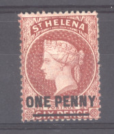 Sainte Hélène  :  Yv  5d  (*)  Dentelé 14 , Trait 14 ½ Mm - Saint Helena Island