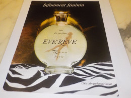 ANCIENNE PUBLICITE PARFUMS EVEREVE DE  RIGAUD 1973 - Autres & Non Classés