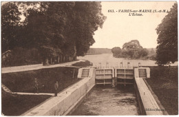 CPA DE VAIRES-SUR-MARNE  (SEINE ET MARNE)  L'ÉCLUSE - Vaires Sur Marne