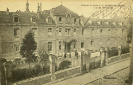 CPA PARIS (14e. Arr.). Hôpital Et Asile N.-D. De BON SECOURS, Façade Principale - Santé, Hôpitaux