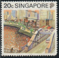 Singapour 1990 Yv. N°579 - Rivière Singapour - Oblitéré - Singapur (1959-...)