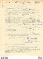 TOURCOING RUE DE ROUBAIX 06/1942 BON DE LOGEMENT POUR LOGEMENT PRIVE STANDORTKOMMANDANTUR - 1939-45