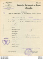 OCCUPATION ALLEMANDE SAINGHIN EN MELANTOIS 30 RUE DE LILLE  LOGEMENT ET CANTONNEMENT DES TROUPES D'OCCUPATION 08/1941 - 1939-45