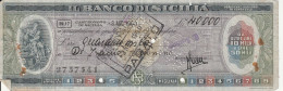 ASSEGNO - BANCO DI SICILIA - CASTRONOVO DI SICILIA 1960 - Cheques & Traverler's Cheques