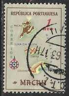 Macau Macao – 1956 Maps 1 Avos Used Stamp - Used Stamps