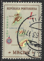 Macau Macao – 1956 Maps 1 Avos Used Stamp - Oblitérés