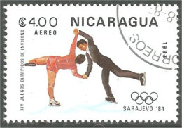 XW01-2362 Nicaragua Patinage Artistique Figure Skating Olympics Sarajevo 84 - Patinage Artistique