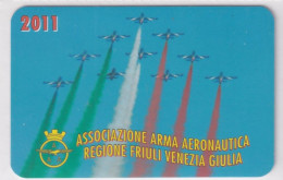 Calendarietto - Associazione Arma Aeronautica - Friuli Venezia Giulia  - Anno 2011 - Petit Format : 2001-...