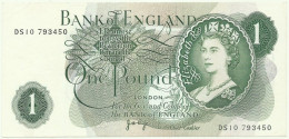 GREAT BRITAIN - 1 POUND - ND ( 1970-77 ) - P 374 G - Serie DS10 - BANK OF ENGLAND - United Kingdom - 1 Pound