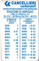 Calendarietto - Cancellieri Carburanti - Stazione Servizio - Cura Di Vetralla - Viterbo - Anno 1996 - Petit Format : 1991-00