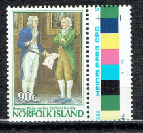 Bicentenaire De La Colonisation De Norfolk : Gouverneur Phillip Et Son Secrétaire - Norfolk Island