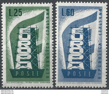 1956 Italia Europa Unita 2v. MNH Sass. 803/04 - 1961-70: Mint/hinged