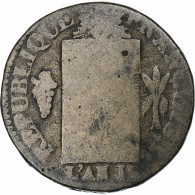 France, Sol Aux Balances, 1793 - AN II, Dijon, Cuivre, B, Gadoury:19 - Sonstige & Ohne Zuordnung