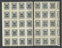 POLEN Poland 1924 Michel 58 - 59 (*) Porto Postage Due Doplata As 40-block + 30-block. NB! Stamps Are Stuck Together. - Portomarken