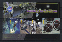 Sierra Leone 2006 Journeys To The Moon Sheet Y.T. 4174 E/H ** - Sierra Leone (1961-...)