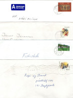 ICELAND. Four Covers Bridge Cancelation - Briefe U. Dokumente