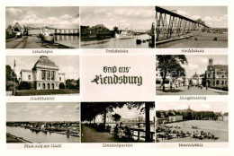 73812269 Rendsburg Kreishafen Drehbruecke Hochbruecke Stadttheater Jungfernstieg - Rendsburg