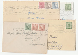 4  Covers 1950-1957 Stamps SWEDEN Cover - Lettres & Documents