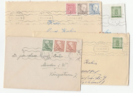 4  Covers 1950-1957 Stamps SWEDEN Cover - Brieven En Documenten