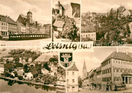 72973914 Leisnig Markt Malerwinkel Teilansicht Kirchstrasse Fischendorf Wappen L - Leisnig