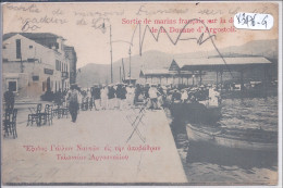 GRECE- ARGOSTOLI- SORTIE DE MARINS FRANCAIS SUR LA DEBARCADAIRE DE LA DOUANE D ARGOSTOLI- SIC- - Grèce