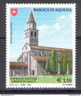 2020 SMOM - Basilica Di Aquileia - Emissione Congiunta Con Italia E Vaticano , - Emissions Communes