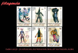 CUBA MINT. 2017-10 70 AÑOS DEL BALLET ANTES DEL ALBA. BOCETOS DE CARLOS ENRIQUEZ. PINTOR CUBANO - Neufs