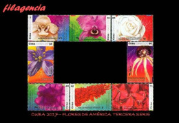 CUBA MINT. 2017-18 FLORA. FLORES DE AMÉRICA. TERCERA SERIE - Unused Stamps