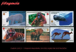 CUBA MINT. 2017-42 FAUNA EN PELIGRO DE EXTINCIÓN - Ungebraucht