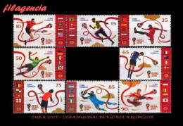 CUBA MINT. 2018-09 COPA MUNDIAL DE FÚTBOL RUSIA 2018 - Ongebruikt