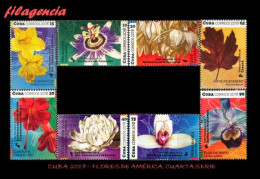 CUBA MINT. 2018-16 FLORES DE AMÉRICA. CUARTA SERIE - Neufs