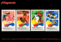 CUBA MINT. 2018-17 JUEGOS CENTROAMERICANOS & DEL CARIBE EN BARRANQUILLA COLOMBIA - Ongebruikt