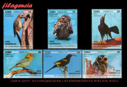 CUBA MINT. 2018-24 XV CONGRESO DE LA FEDERACIÓN FILATÉLICA CUBANA. AVES ENDÉMICAS - Unused Stamps
