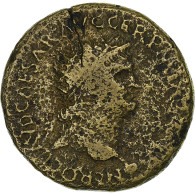 Néron, Dupondius, 62-68, Rome, Très Rare, Bronze, TB+, RIC:375/6 - La Dinastía Julio-Claudia (-27 / 69)