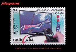 CUBA MINT. 2020-07 XXV ANIVERSARIO DE RADIOCUBA. EMPRESA DE RADIO & TELEVISIÓN - Nuevos