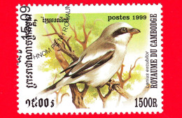 Cambogia - Nuovo Oblit.- 1999 - Uccelli -  Averla - Great Grey Shrike (Lanius Excubitor) - 1500 - Kambodscha