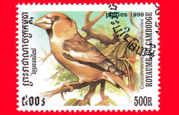 Cambogia - Nuovo Oblit.- 1999 - Uccelli -  Frosone - Coccothraustes Coccothraustes - Hawfinch - 500 - Kambodscha