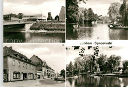 72967473 Luebben Spreewald Kaufhaus Kahnabfahrtsstelle Marktplatz HO Gaststaette - Lübben (Spreewald)