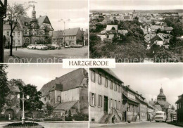 72966703 Harzgerode Markt Rathaus Schloss Oberstrasse Stadtpanorama Harzgerode - Harzgerode