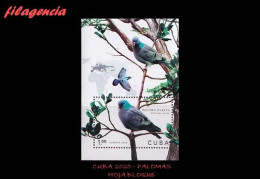 CUBA MINT. 2020-15 FAUNA. PALOMAS. HOJA BLOQUE - Nuevos