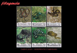 CUBA MINT. 2020-18 FAUNA. SERPIENTES ENDÉMICAS CUBANAS - Unused Stamps